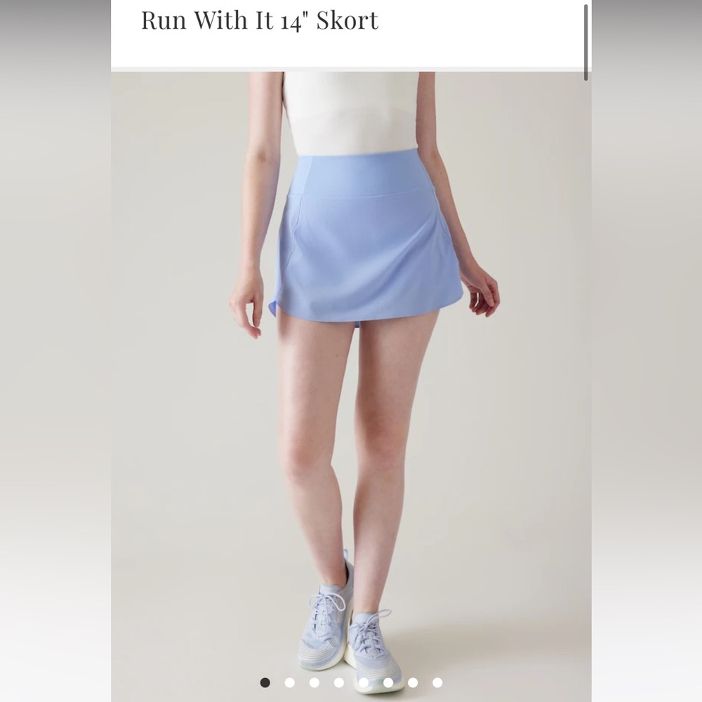 Athleta Run With It 14” Skort- Swallowtail Blue